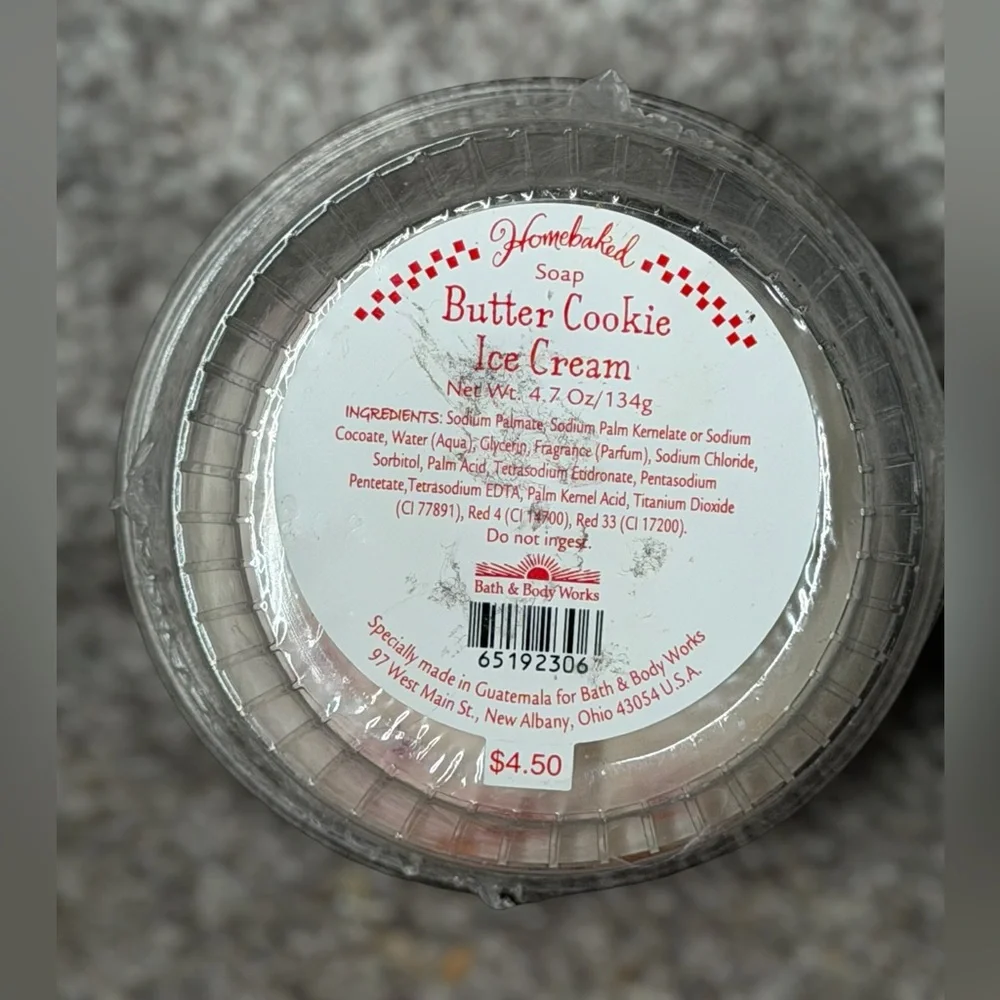 NEW Vintage Y2K‎ Bath & Body Works Homebaked Butter Cookie Ice Cream Scoop Soap